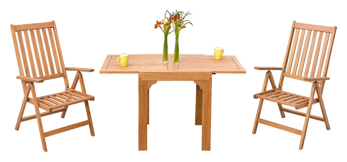 BALKONTISCH  - Naturfarben, KONVENTIONELL, Holz (65/77,5/130cm) - Gardenson