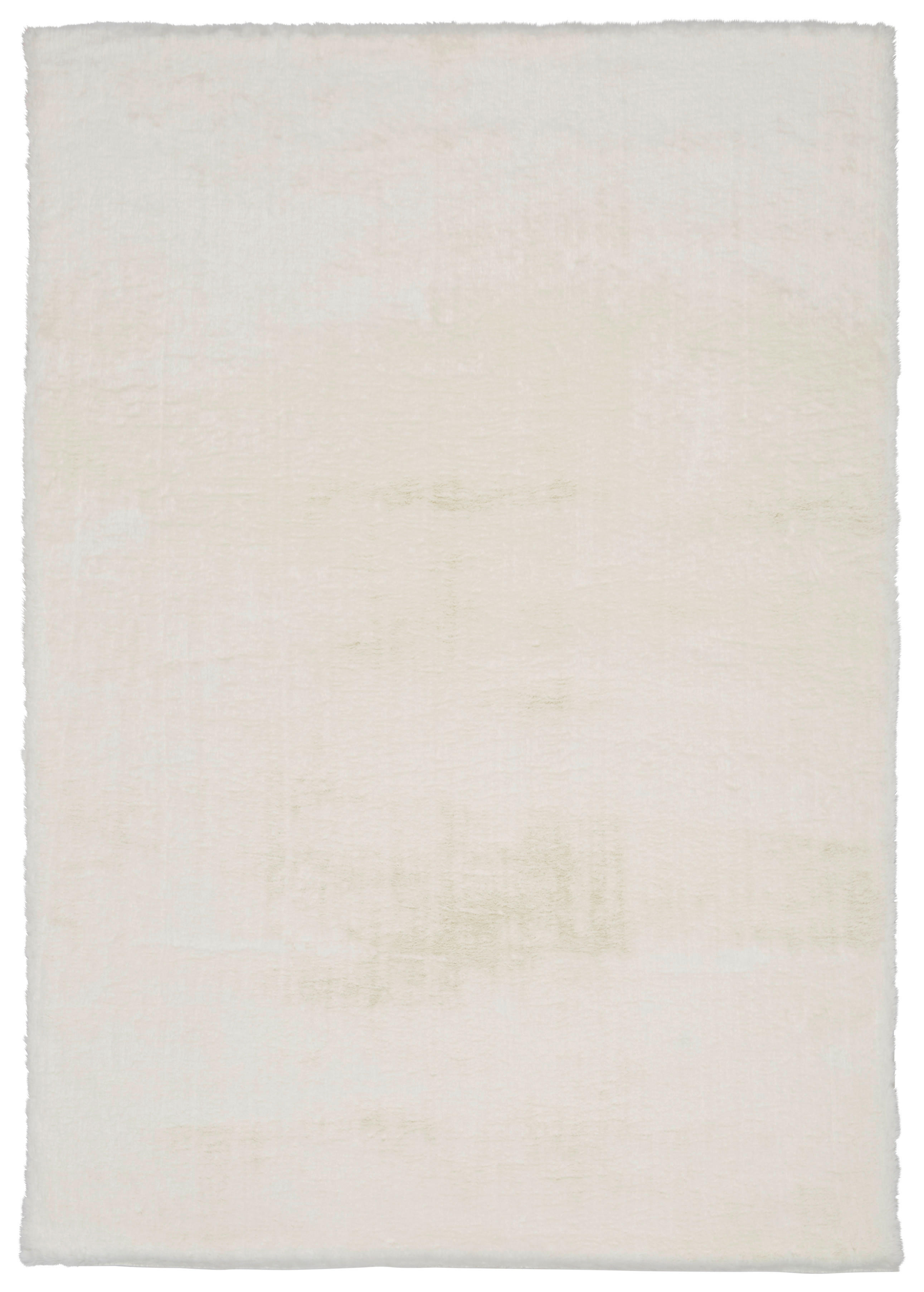 TEPIH VISOKOG FLORA  bijela     - bijela, Konvencionalno, tekstil (130/190cm) - Novel