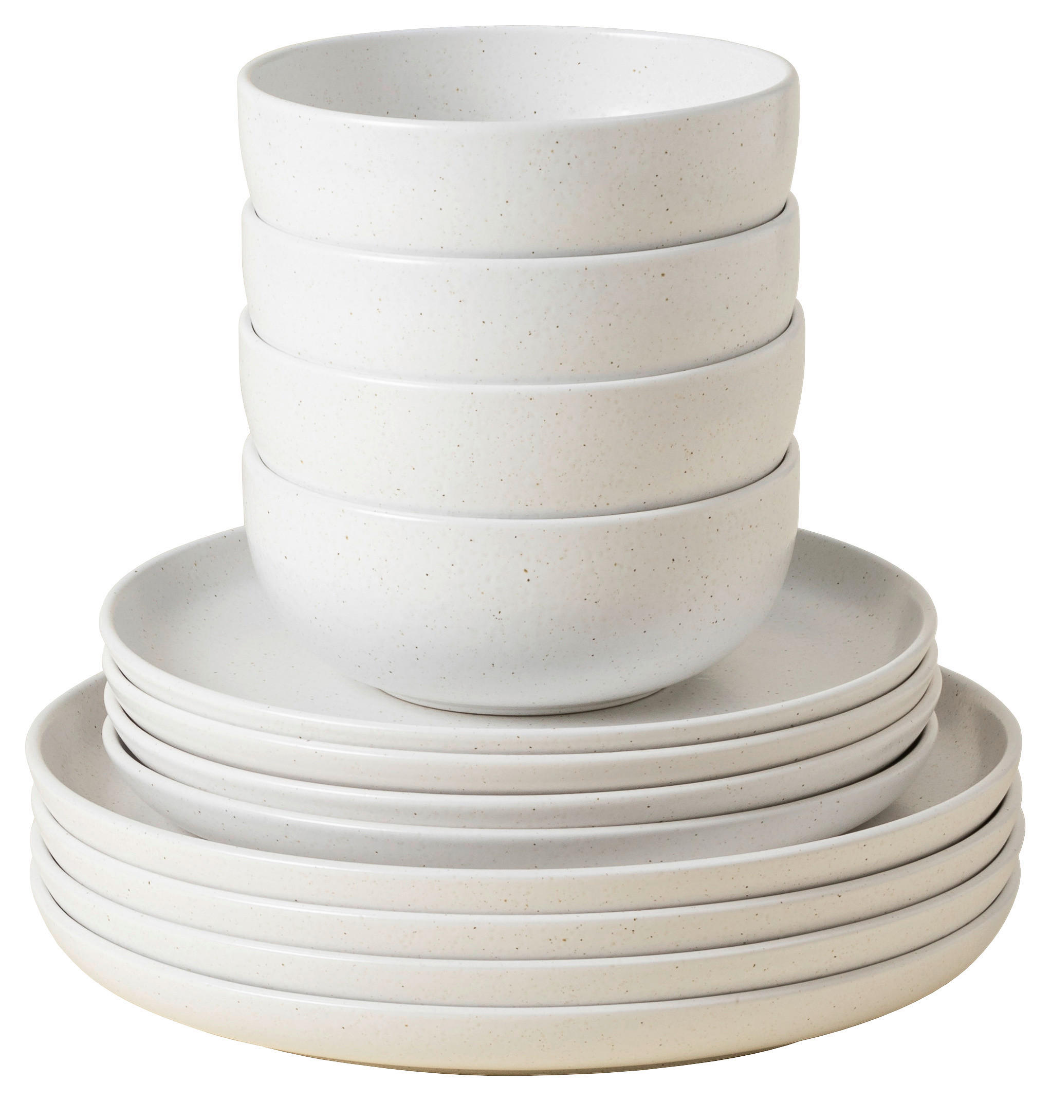 KOMBISERVICE Creme PACIFICA 12-teilig 4 Personen  - Creme, Basics, Keramik - Costa Nova