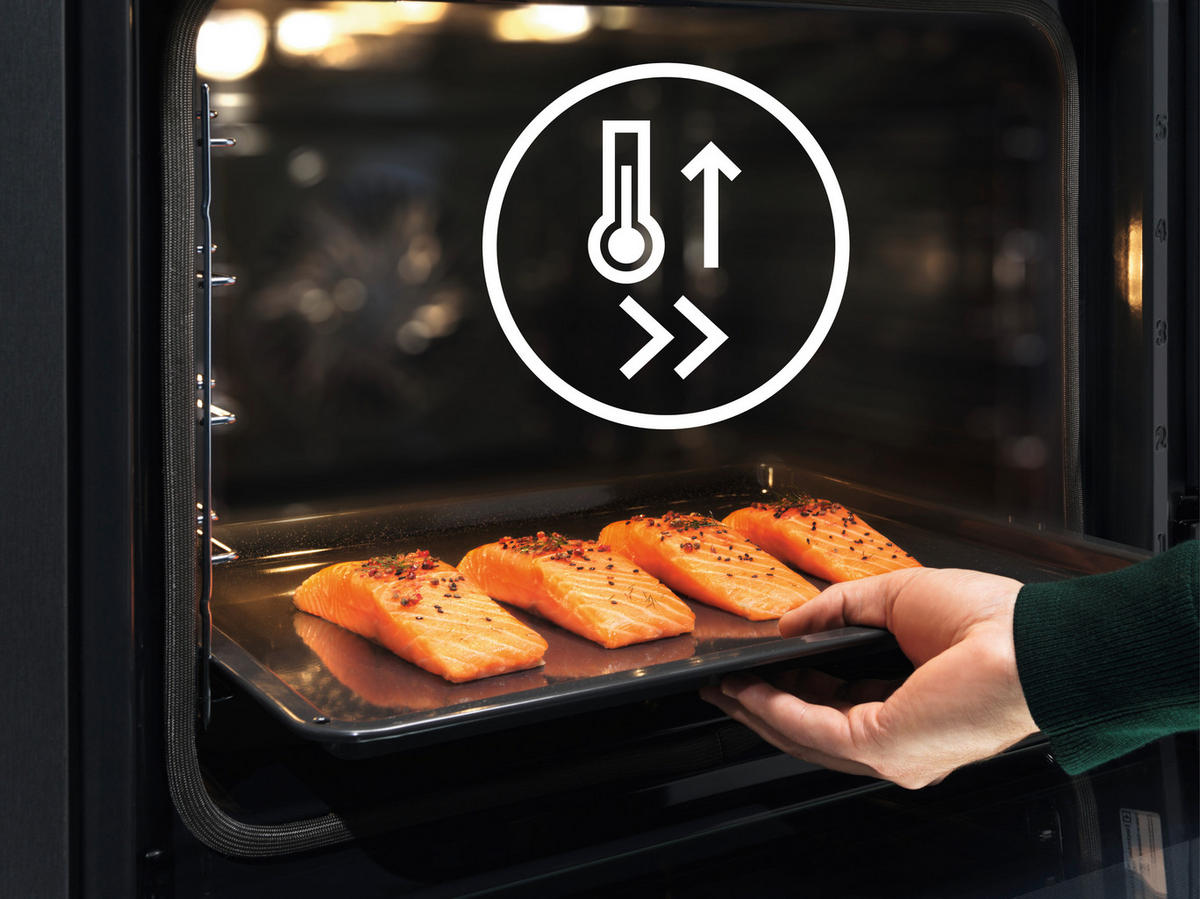 KOMPAKTBACKOFEN EVL6E46Z  - Schwarz, Basics, Glas/Metall (59,5/45,5/56,7cm) - Electrolux