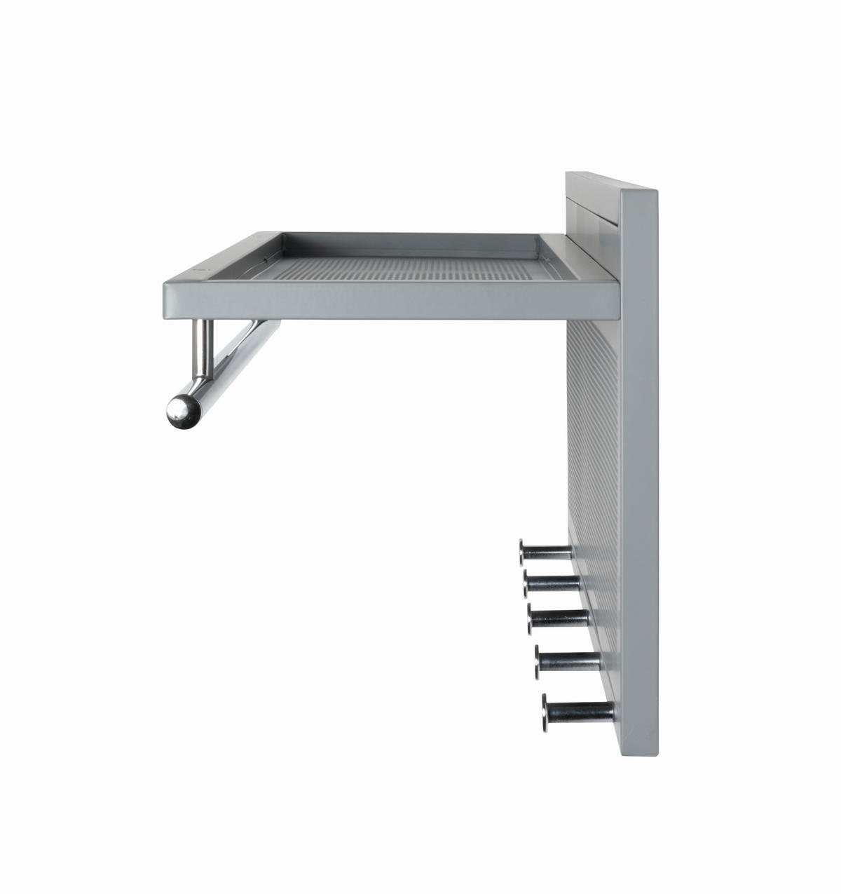 GARDEROBENLEISTE  in Grau  - Grau, MODERN, Metall (75/30/26cm)