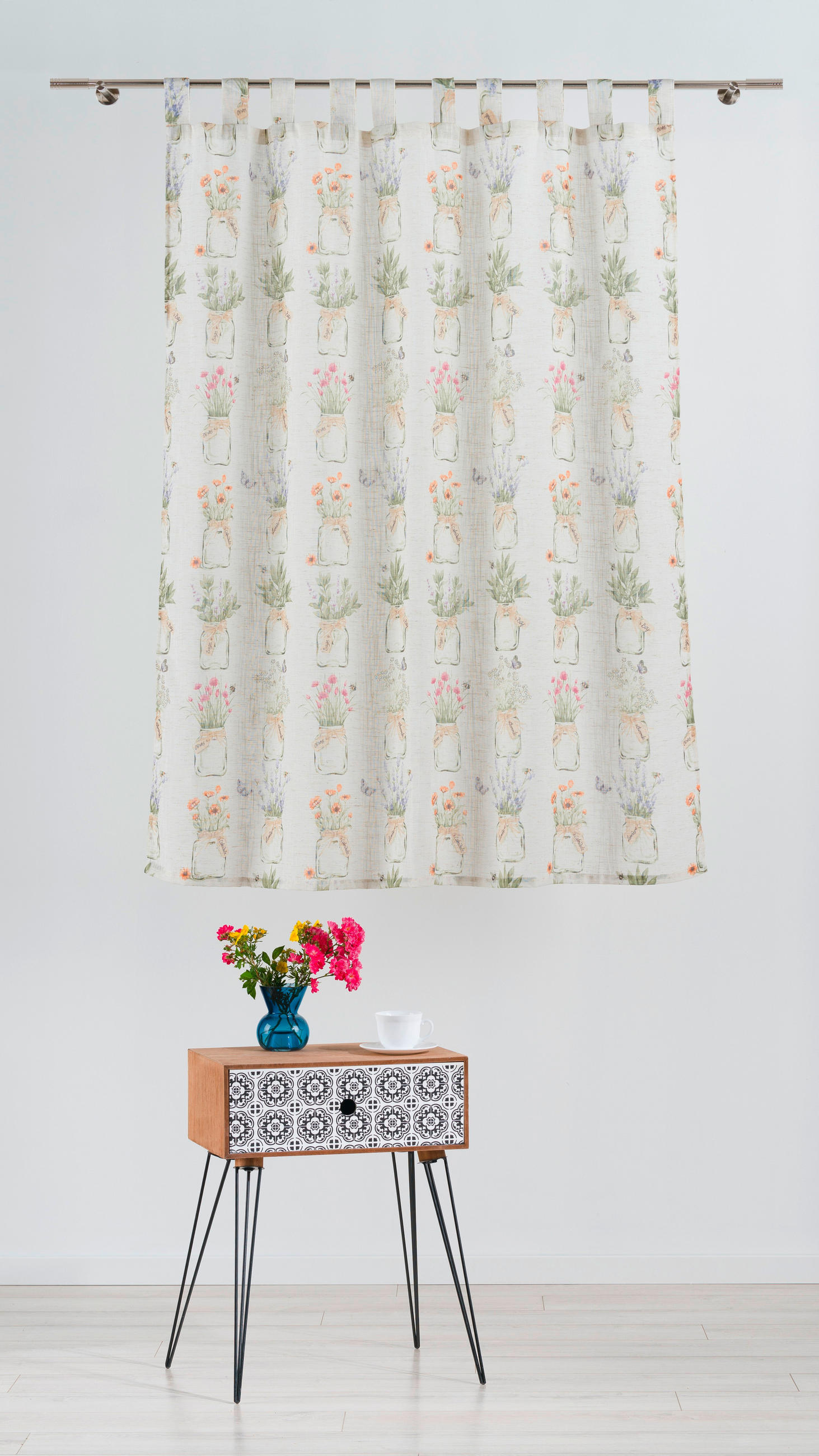 PERDEA CONFECȚIONATĂ opac  - crem, Basics, textil (140/160cm)