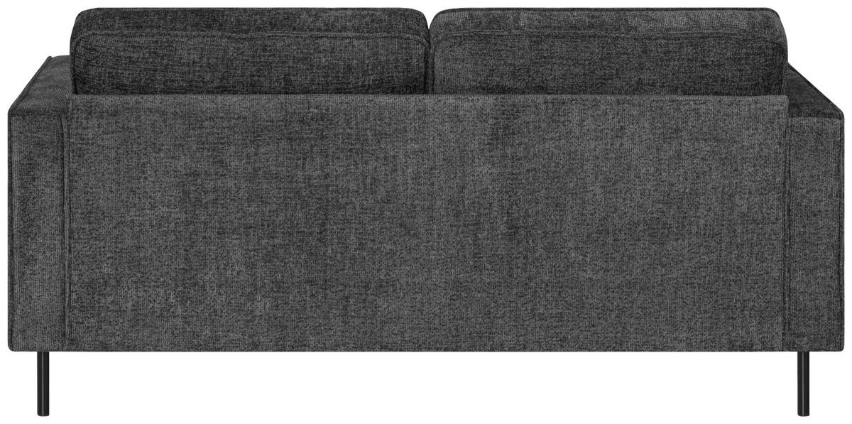 2-SITS SOFFA i textil antracit  - svart/antracit, Klassisk, metall/textil (164/81/90cm) - Hom`in