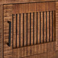 LOWBOARD  175/50/40 cm  stehend  - Schwarz/Naturfarben, LIFESTYLE, Glas/Holz (175/50/40cm) - Landscape