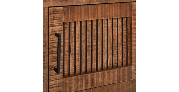 LOWBOARD  175/50/40 cm  stehend  - Schwarz/Naturfarben, LIFESTYLE, Glas/Holz (175/50/40cm) - Landscape