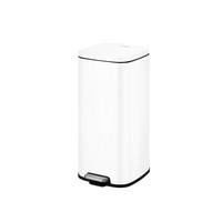 ABFALLEIMER LONDON 20 L  - Anthrazit/Weiß, Basics, Kunststoff/Metall (35/29/44cm) - Fackelmann