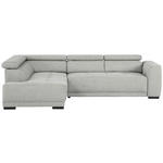 ECKSOFA Grau Struktur  - Schwarz/Grau, Design, Kunststoff/Textil (205/284cm) - Xora