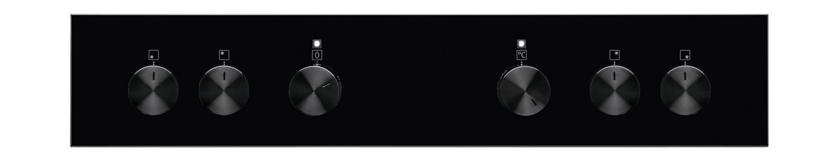 HERDSET ELXH2K1  - Edelstahlfarben/Schwarz, Basics, Glas/Metall (59,4/59,0/56,0cm) - Electrolux