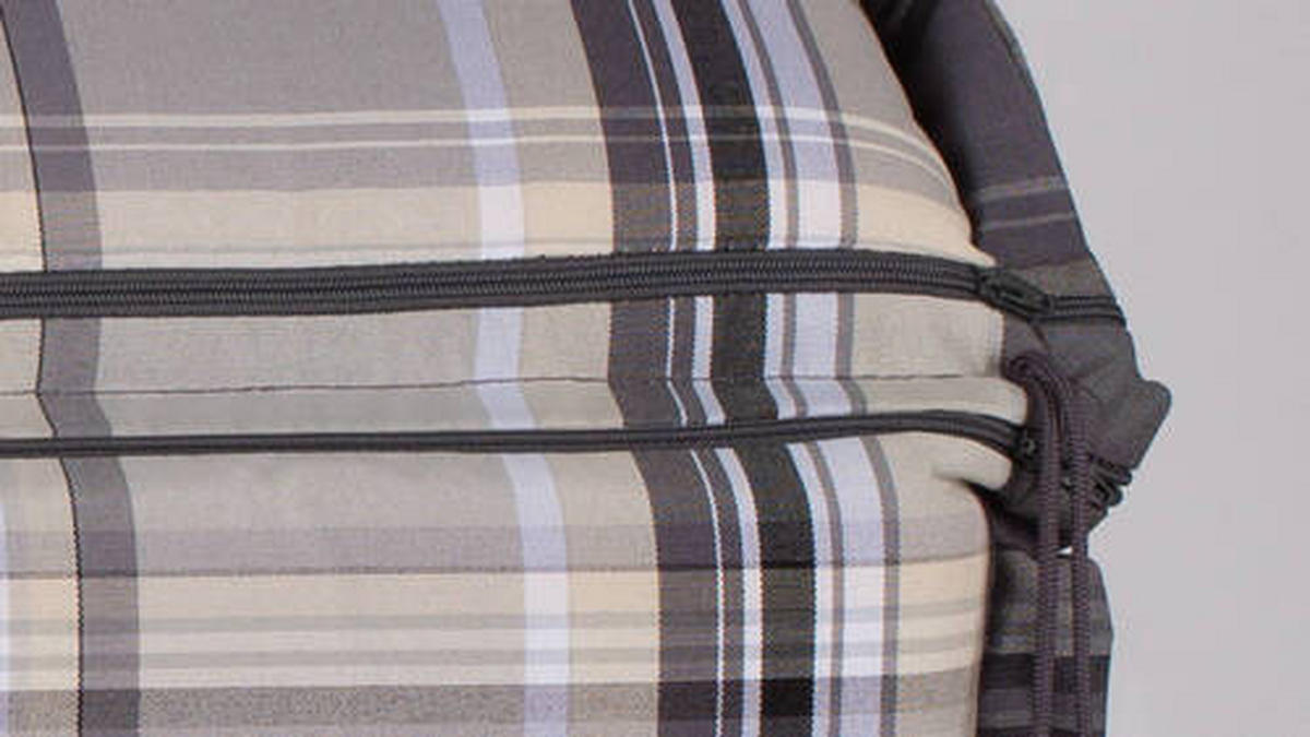 SESSELAUFLAGE in Beige Karo  - Beige, Basics, Textil (120/52/8cm) - Gardenson