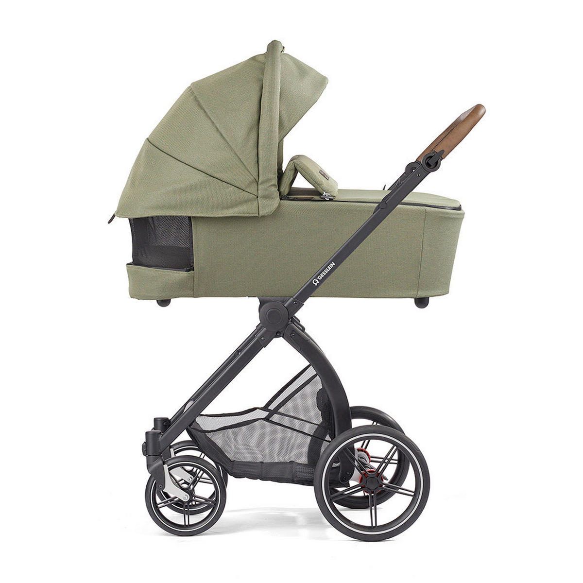 KOMBIKINDERWAGEN FX4 Swing Set  - Salbeigrün/Schwarz, Basics, Textil (100/55/130cm) - Gesslein