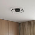 LED-DECKENLEUCHTE 45/8 cm   - Schwarz, LIFESTYLE, Kunststoff/Metall (45/8cm) - Novel