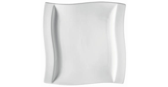 DESSERTTELLER Swing   21,5/21,5 cm  - Weiß, Basics, Keramik (21,5/21,5cm) - Novel