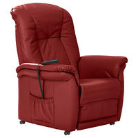 FERNSEHSESSEL in Rot  - Rot/Schwarz, Konventionell, Leder/Kunststoff (84/107/97cm) - Himolla
