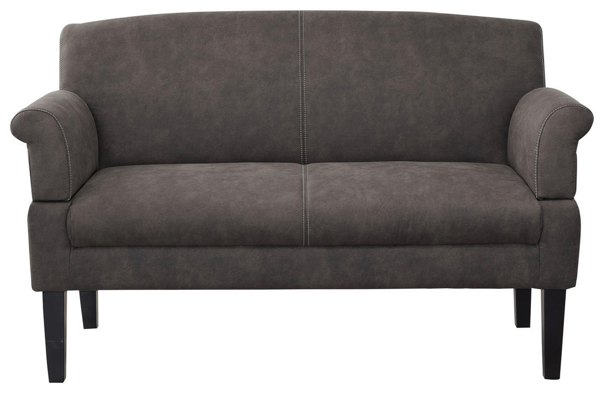 2-SITZER-SOFA in Mikrofaser Anthrazit  - Anthrazit/Beige, Konventionell, Holz/Textil (152/97/78cm) - Sit & More
