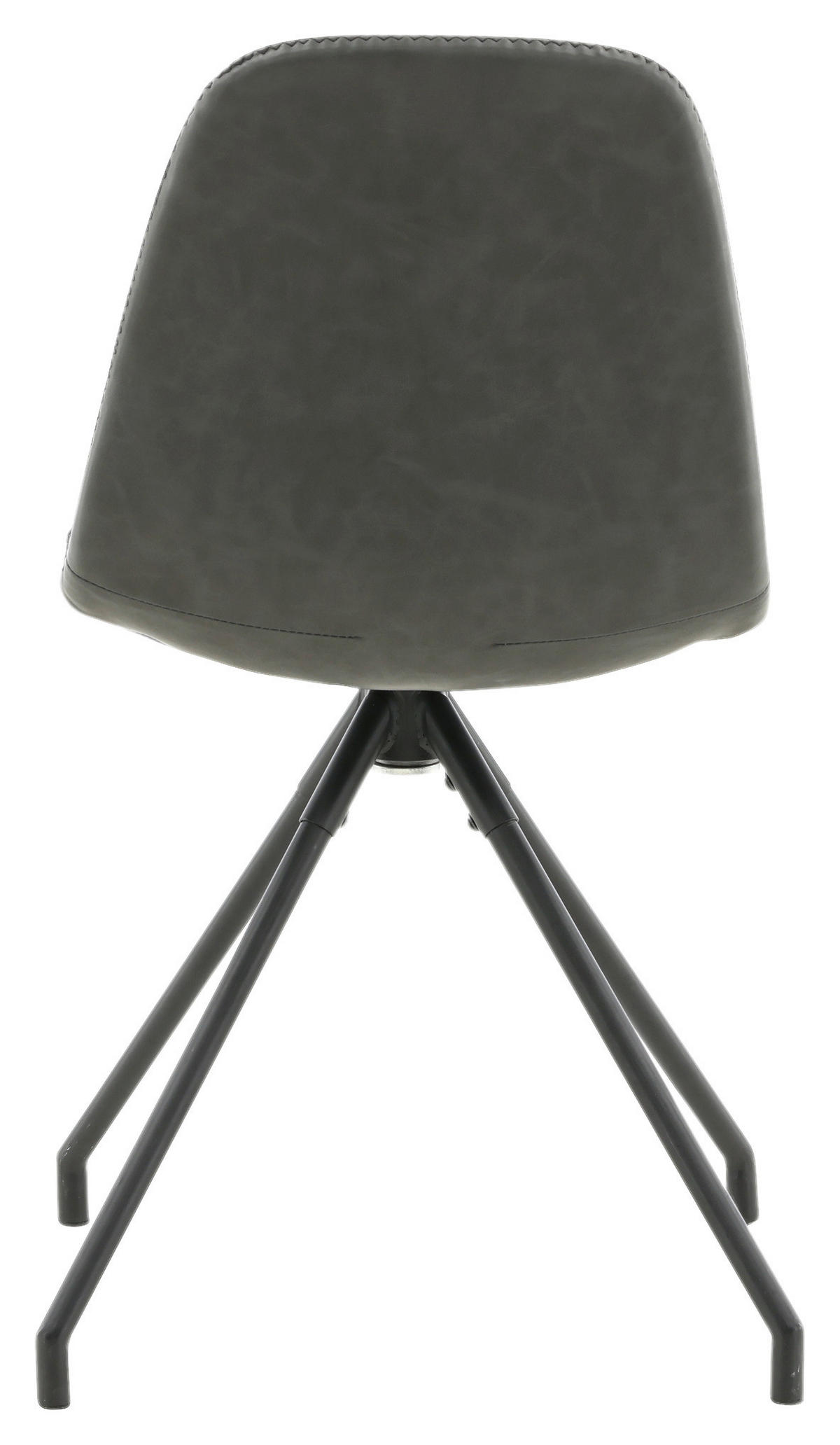 STOLSET 2 styck stål läderimitation (vegan)  - svart, Design, metall/textil (44/88/54cm) - Livetastic