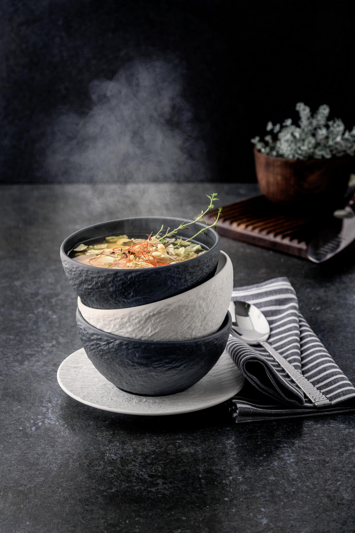MÜSLISCHALE Manufacture Rock 14 cm  - Schwarz, Basics, Keramik (14cm) - Villeroy & Boch
