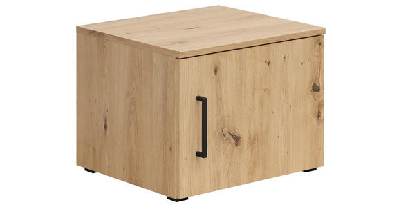 AUFSATZSCHRANK 45/35/40 cm  - Schwarz/Eiche Artisan, MODERN, Holzwerkstoff/Kunststoff (45/35/40cm) - Carryhome