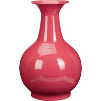 VÁZA  - pink, Basics, fém (38cm)