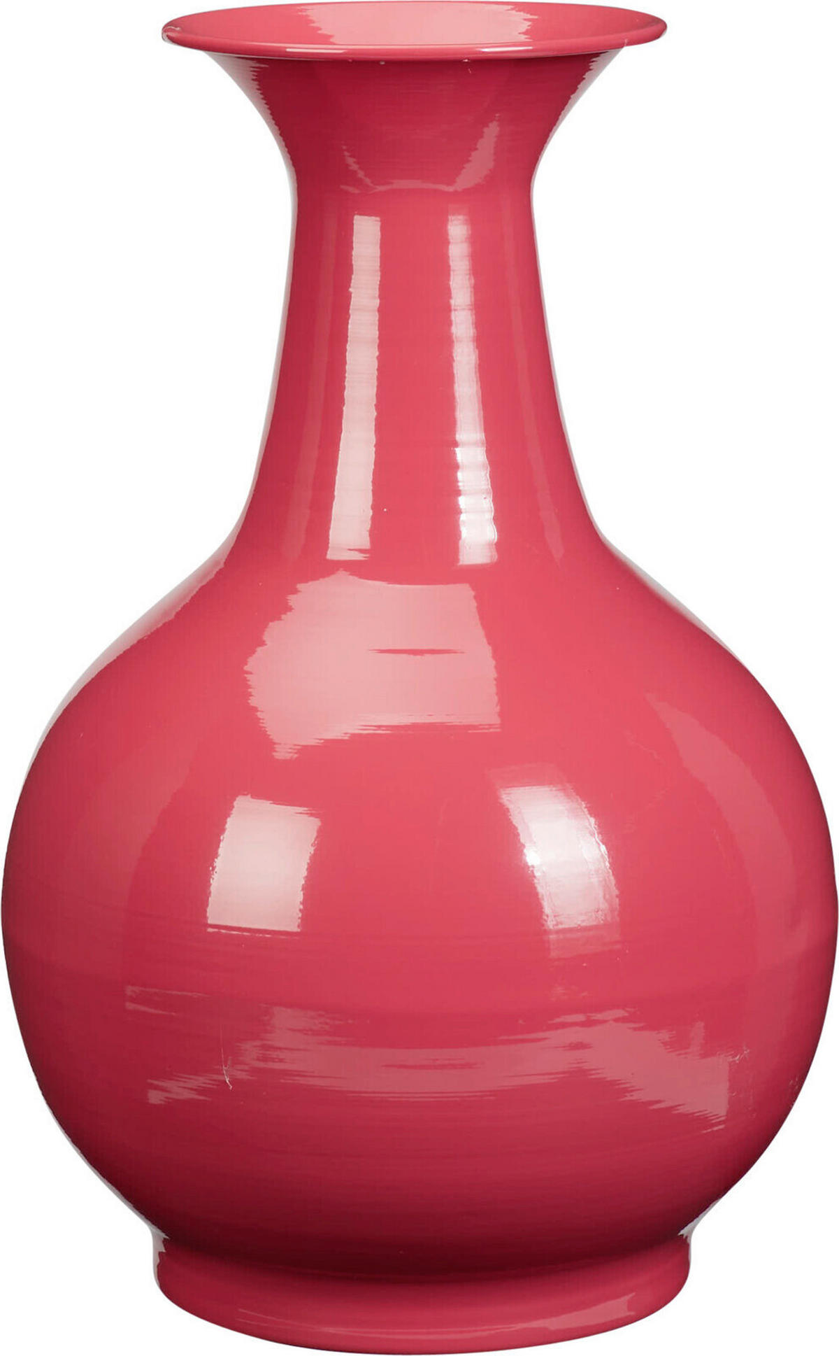 VÁZA  - pink, Basics, fém (38cm)