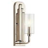 WANDLEUCHTE - Nickelfarben, Konventionell, Glas/Metall (11,5/16/33,5cm) - Elstead Lighting