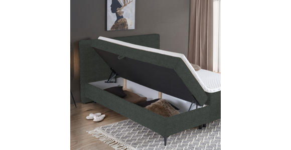 BOXBETT 140/200 cm in Grau - Schwarz/Grau, Design, Holz/Holzwerkstoff (140/200cm) - Xora
