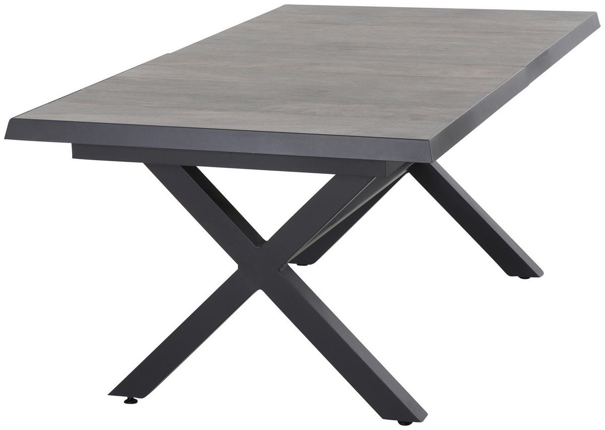 GARTENGARNITUR 7-teilig  - Grau, Basics, Keramik/Kunststoff (100/109/200cm) - Siena Garden