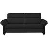 3-SITZER-SOFA in Echtleder Anthrazit  - Anthrazit/Alufarben, KONVENTIONELL, Leder/Metall (228/96/92cm) - Beldomo Premium