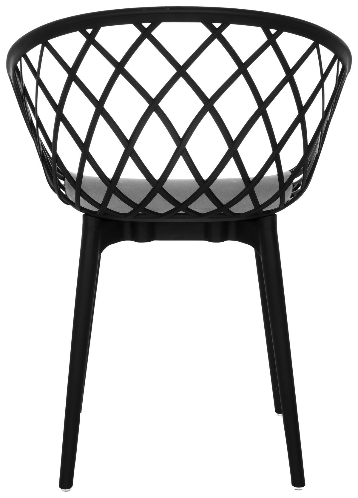 BESÖKSSTOL  i svart  - svart, Basics, plast (57/76/53cm) - MID.YOU