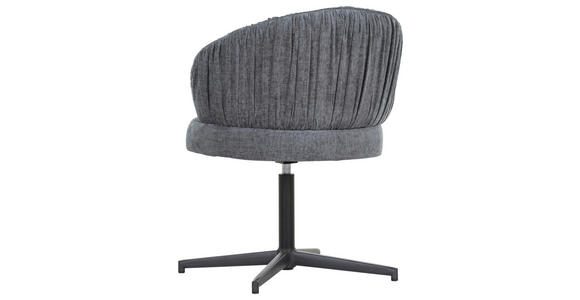 STUHL - Schwarz/Grau, Design, Textil/Metall (63/82/65cm) - Novel