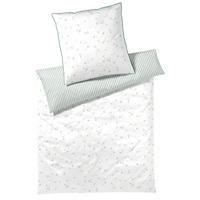 POSTELJNINA FLEURS 140/200 cm mako saten zelena  - zelena, Basics, tekstil (140/200cm) - Elegante