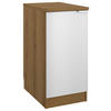 KÜCHENUNTERSCHRANK 40/86/60 cm  in Weiß, Eichefarben  - Eichefarben/Weiß, Basics, Holzwerkstoff/Metall (40/86/60cm) - MID.YOU