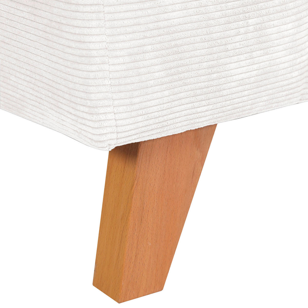 3-SITZER-SOFA in Cord Naturfarben  - Buchefarben/Naturfarben, Design, Holz/Textil (200/63/90cm) - MID.YOU