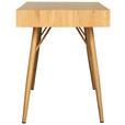 SCHREIBTISCH 140/60/75 cm  in Eichefarben  - Eichefarben, KONVENTIONELL, Holzwerkstoff/Metall (140/60/75cm) - Novel