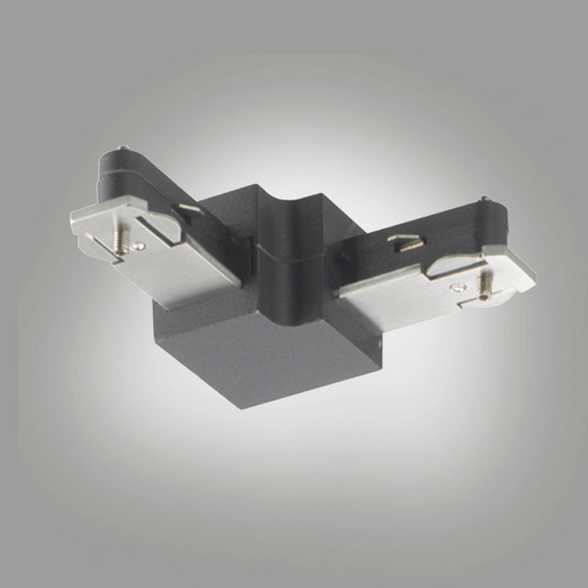 SCHIENENSYSTEM-VERBINDER m6 HV Track 6  - Schwarz, Basics, Metall (6,5/2,2cm) - Fischer & Honsel