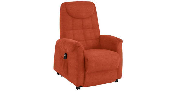 FERNSEHSESSEL in Mikrofaser Orange - Schwarz/Orange, KONVENTIONELL, Kunststoff/Textil (83/113/92cm) - Xora