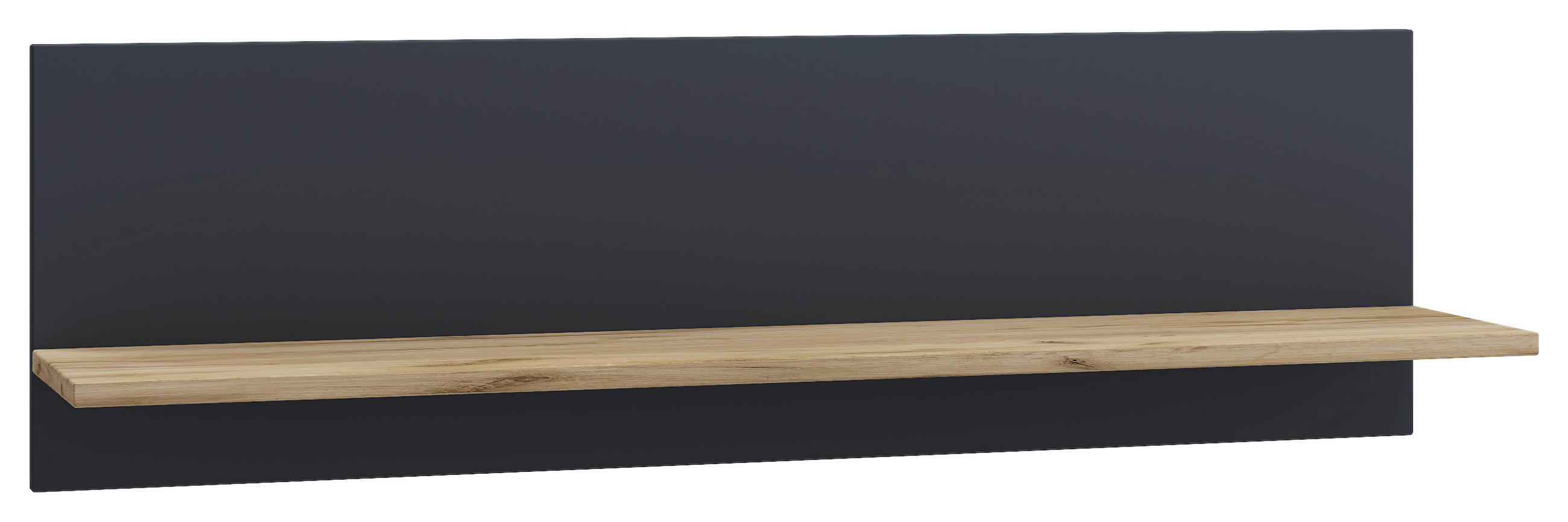 WANDREGAL Anthrazit, Honigeiche  - Honigeiche/Anthrazit, Design, Holzwerkstoff (102/30/20cm) - MID.YOU