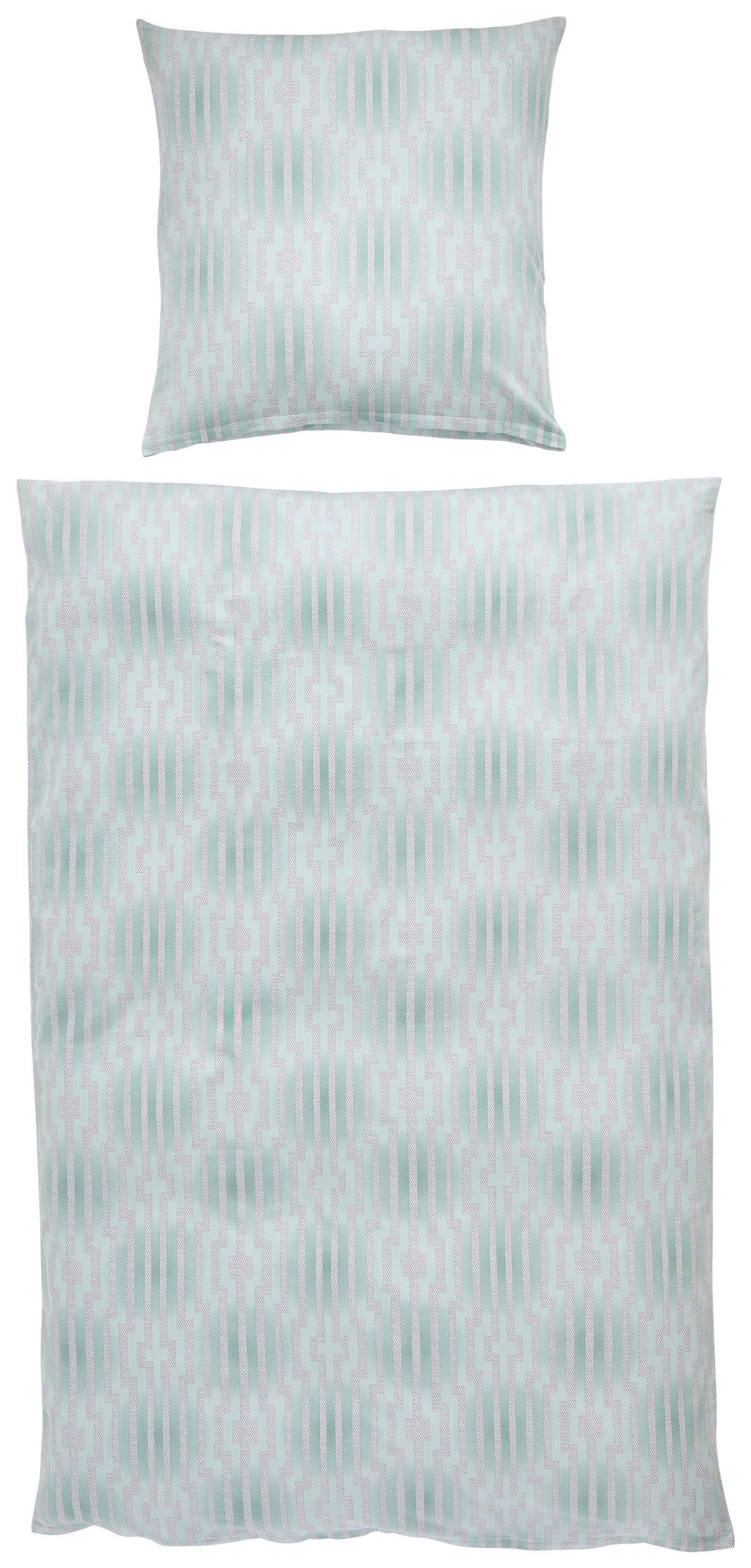BETTWÄSCHE ATELIER Flanell 155/220 cm  - Grün, Design, Textil (155/220cm) - Estella
