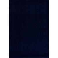 WEBTEPPICH 60/110 cm Uni Dunkelblau rechteckig  - Dunkelblau, LIFESTYLE, Kunststoff/Textil (60/110cm) - Novel