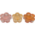 TEELICHTGLAS - Gelb/Rot, Basics, Glas (7/2,5cm) - Ambia Home