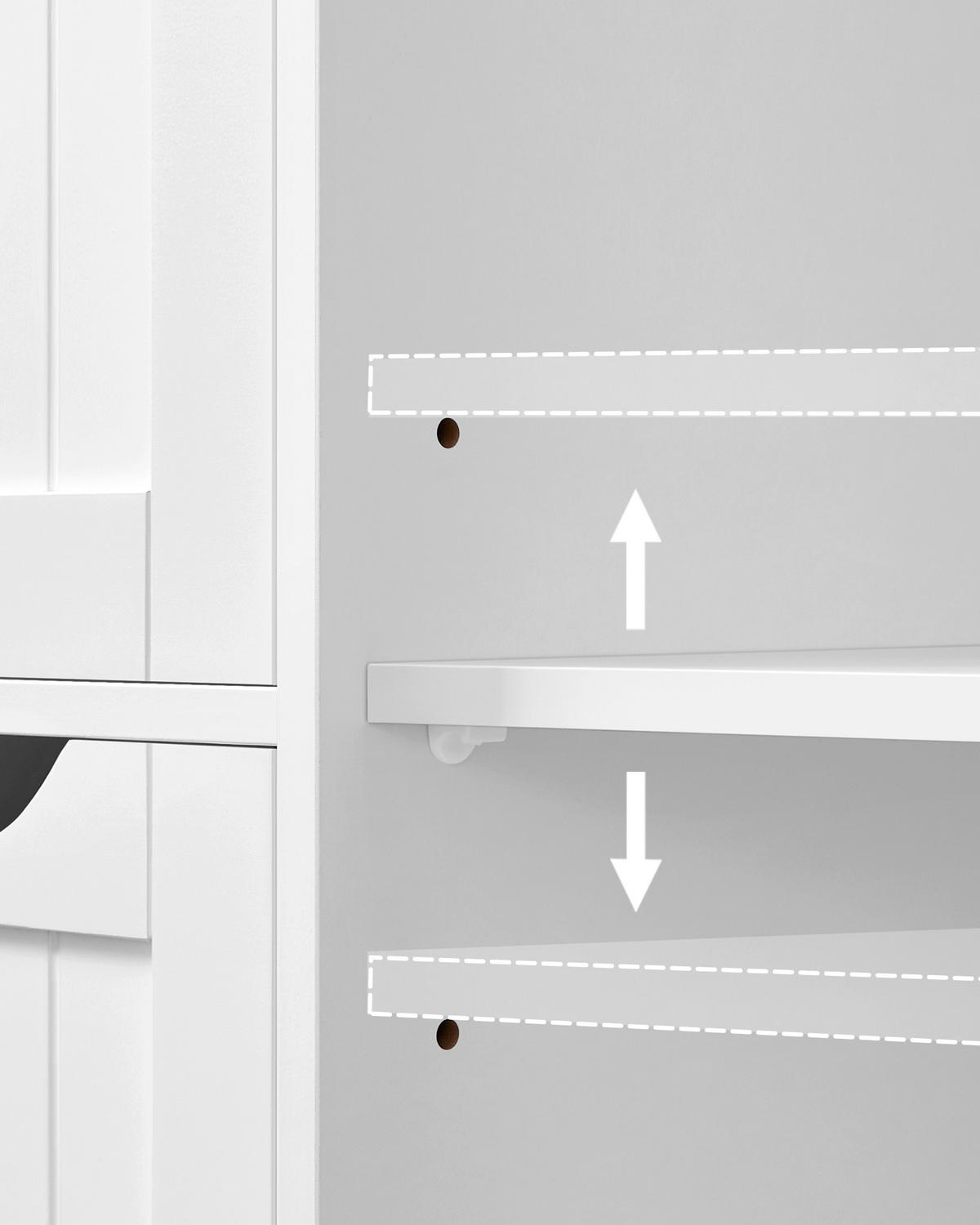 MIDISCHRANK 65/90/35 cm  - Weiß, MODERN, Holzwerkstoff (65/90/35cm) - MID.YOU