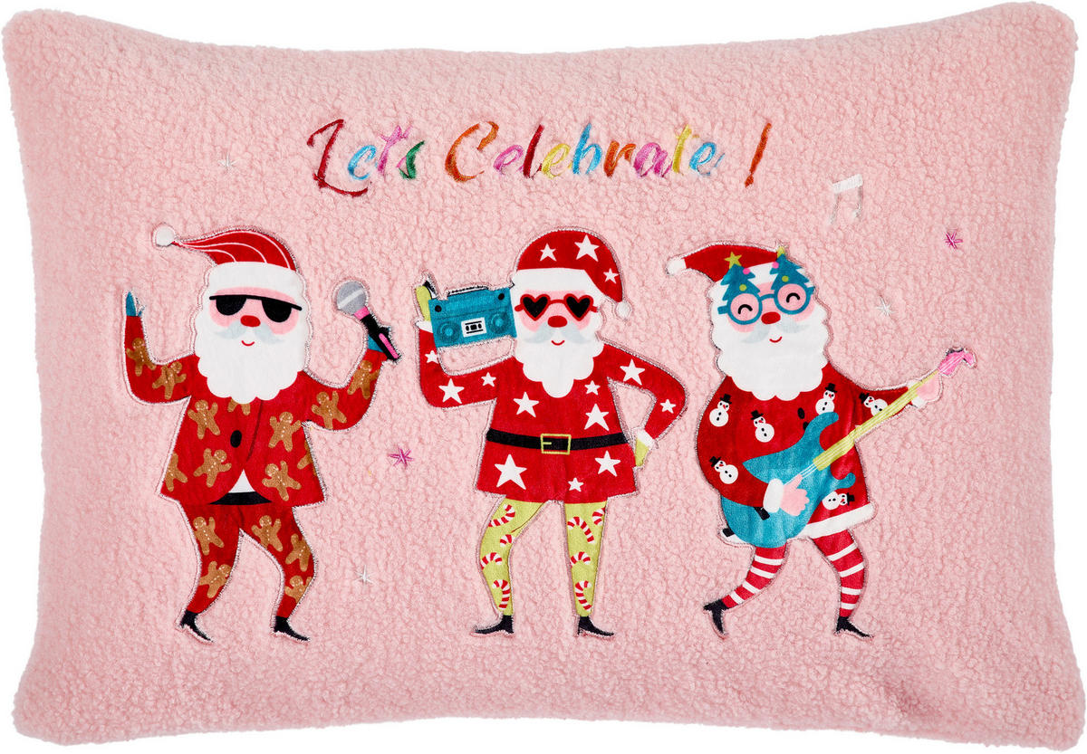 KISSENHÜLLE ROCK 40/60 cm  - Rosa, Textil (40/60cm) - X-Mas