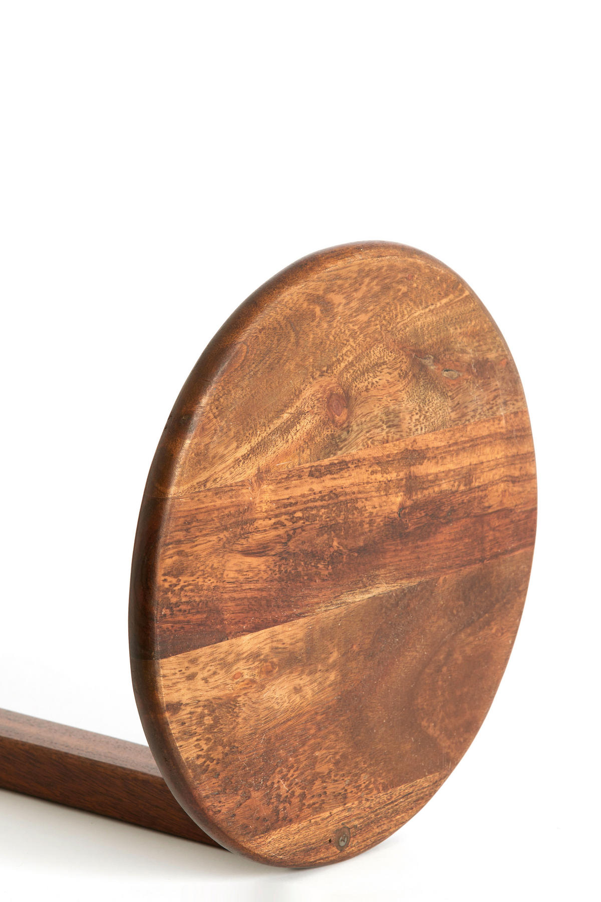 BEISTELLTISCH 26/26/77 cm DELMINO Akazie Braun rund  - Braun, Trend, Holz (26/26/77cm) - Light & Living