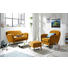 HOCKER in Textil, Holzwerkstoff Goldfarben - Goldfarben/Kieferfarben, Trend, Holz/Holzwerkstoff (47/36/47cm) - Carryhome HOCKER in Textil, Holzwerkstoff Goldfarben - Goldfarben/Kieferfarben, Trend, Holz/Holzwerkstoff (47/36/47cm) - Carryhome