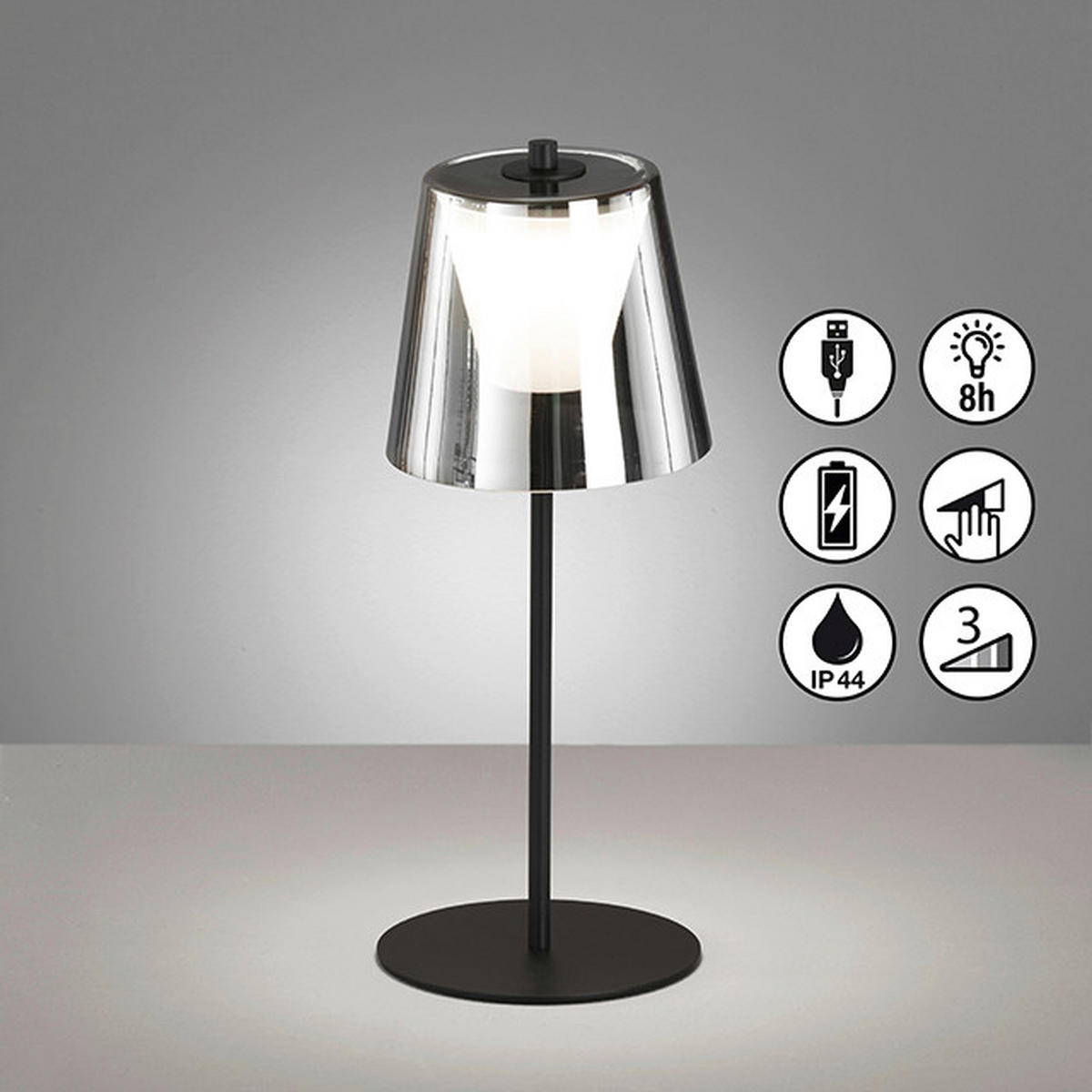 LED-AUßENLEUCHTE 14/35 cm   - Schwarz, Basics, Glas/Metall (14/35cm) - Schöner Wohnen