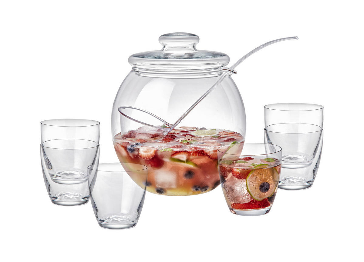BOWLE-SET Bovla Set  - Transparent, Basics, Glas - Novel