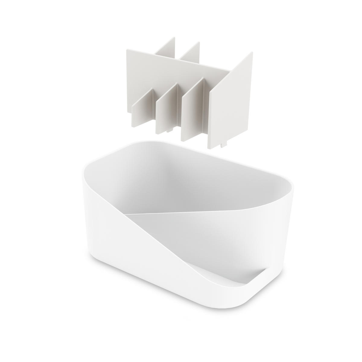 KOSMETIK-ORGANIZER  - Weiß/Grau, Design, Kunststoff (27/17/13cm) - Umbra