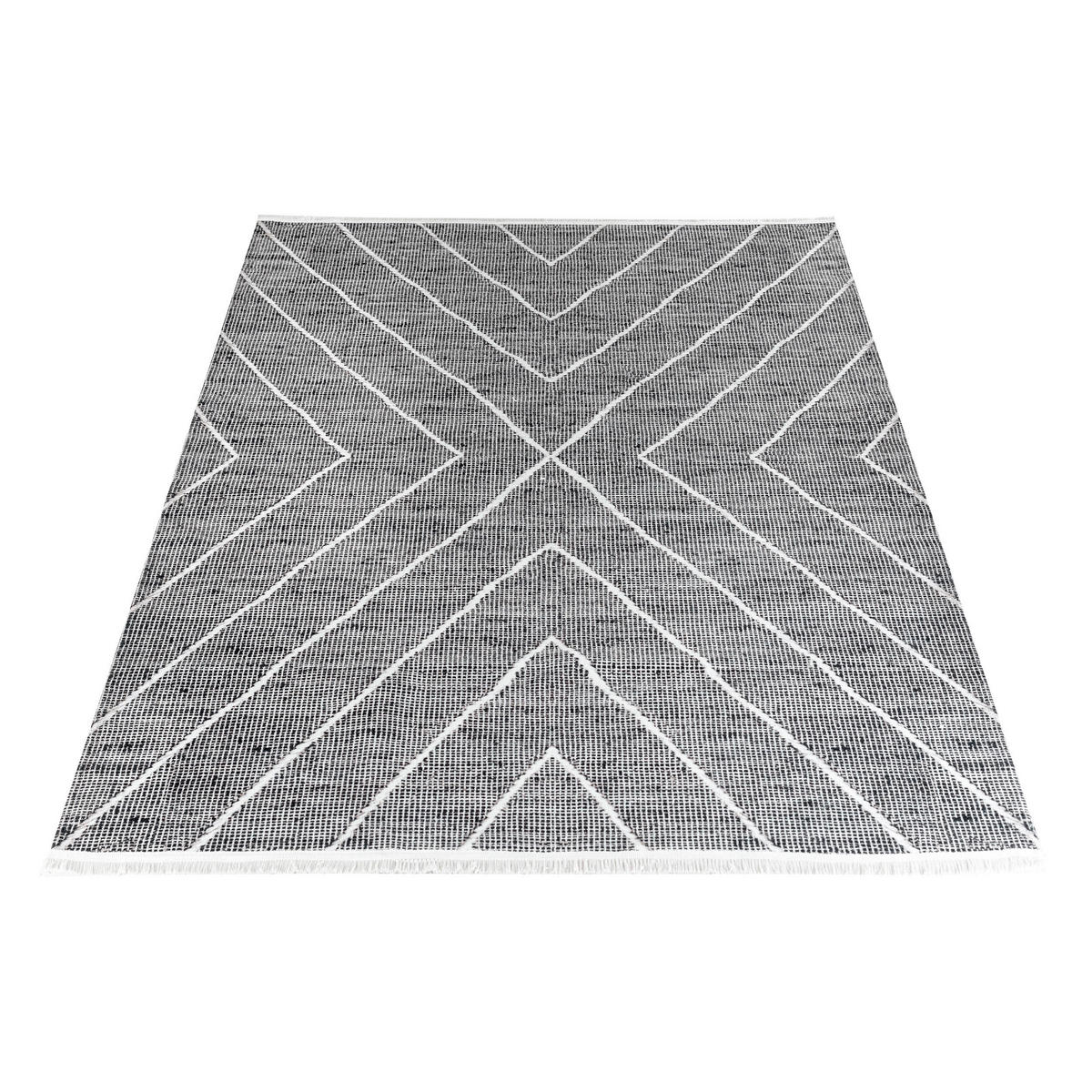 Webteppich Emilian 120/170 cm Efe Grau  - Grau, Natur, Naturmaterialien/Textil (120/170cm)