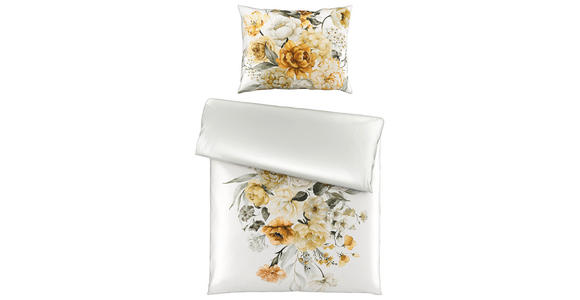 WENDEBETTWÄSCHE VALENTINA Satin 140/200 cm - Weiß, KONVENTIONELL, Textil (140/200cm) - Esposa