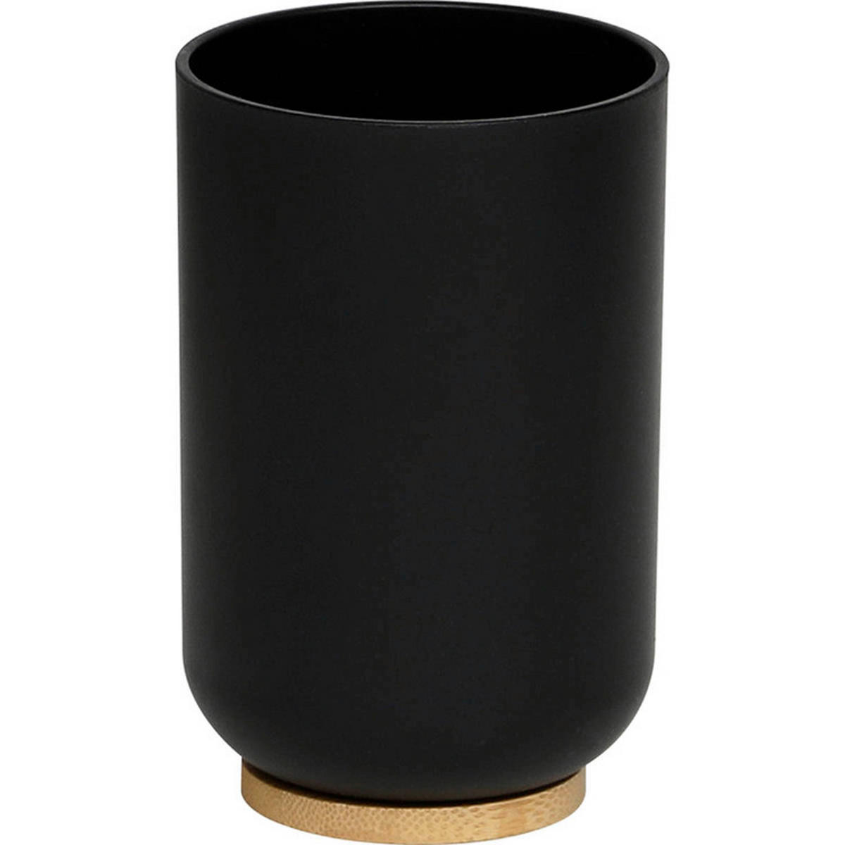 KUPATILSKA ČAŠA  crna  drvo, plastika  - crna, Osnovno, drvo/plastika (7,2/11/0,1cm) - Homeware