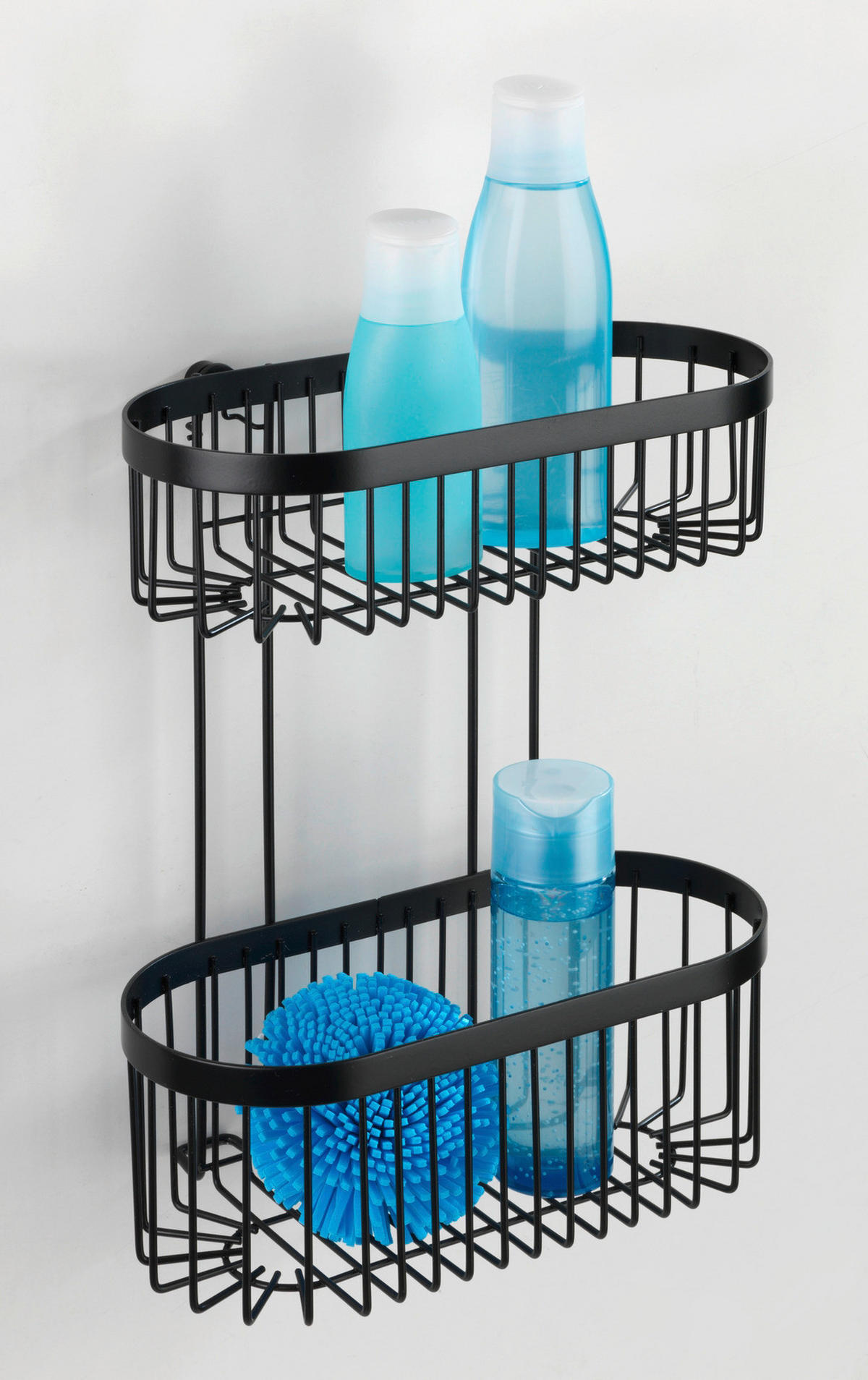 DUSCHKORB - Schwarz, Basics, Metall (27/33/15cm) - Wenko